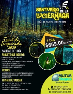 Maleta de Viajes, Hoteles, viajes, turismo, Estados, Puebla, luciérnagas, Elitur Viajes