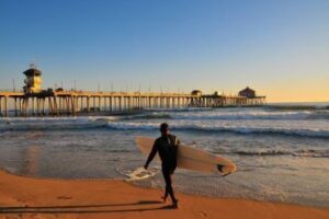 Maleta de Viajes, turismo, viajes, aventura, viajeros, internacional, Huntington Beach, USA, surf