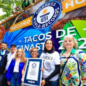 Tacos de canasta, record Guinness, Tlaxcala, baúl gastronómico, Maleta de Viajes