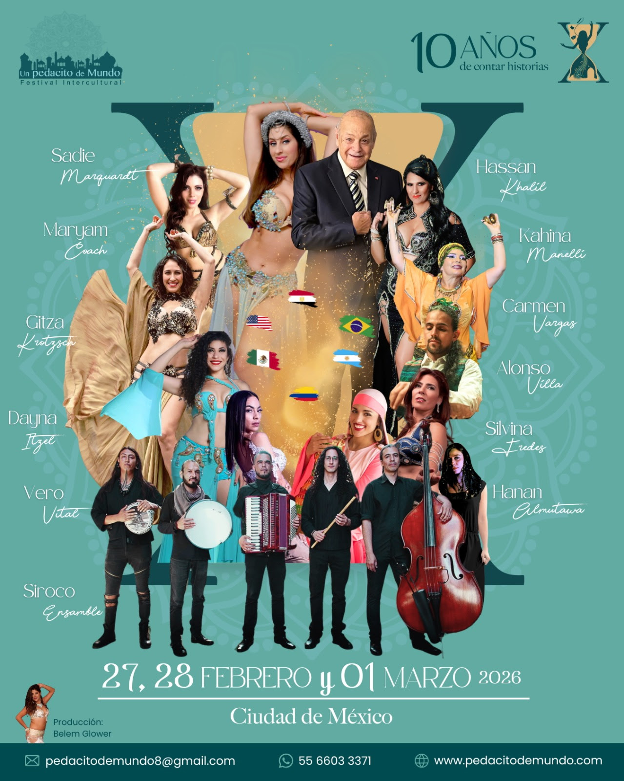 Festival Un Pedacito de Mundo celebrará una década impulsando la danza del vientre y folclore de Medio Oriente en México