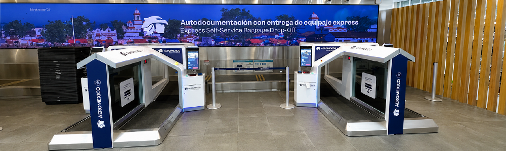 Aeroméxico agiliza la documentación de equipaje con nuevos módulos de autoservicio en el AICM